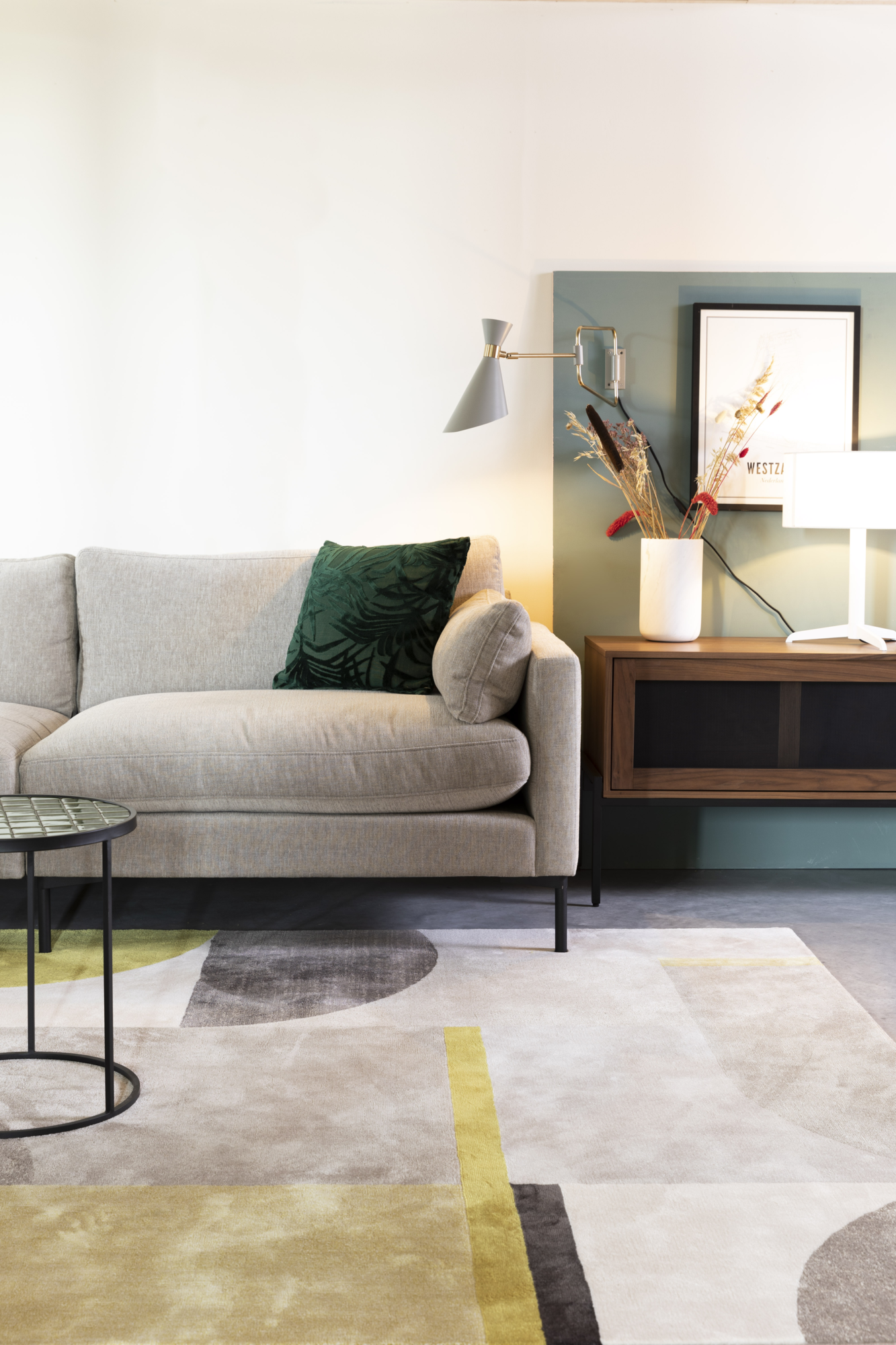 Wandlamp Shady wit