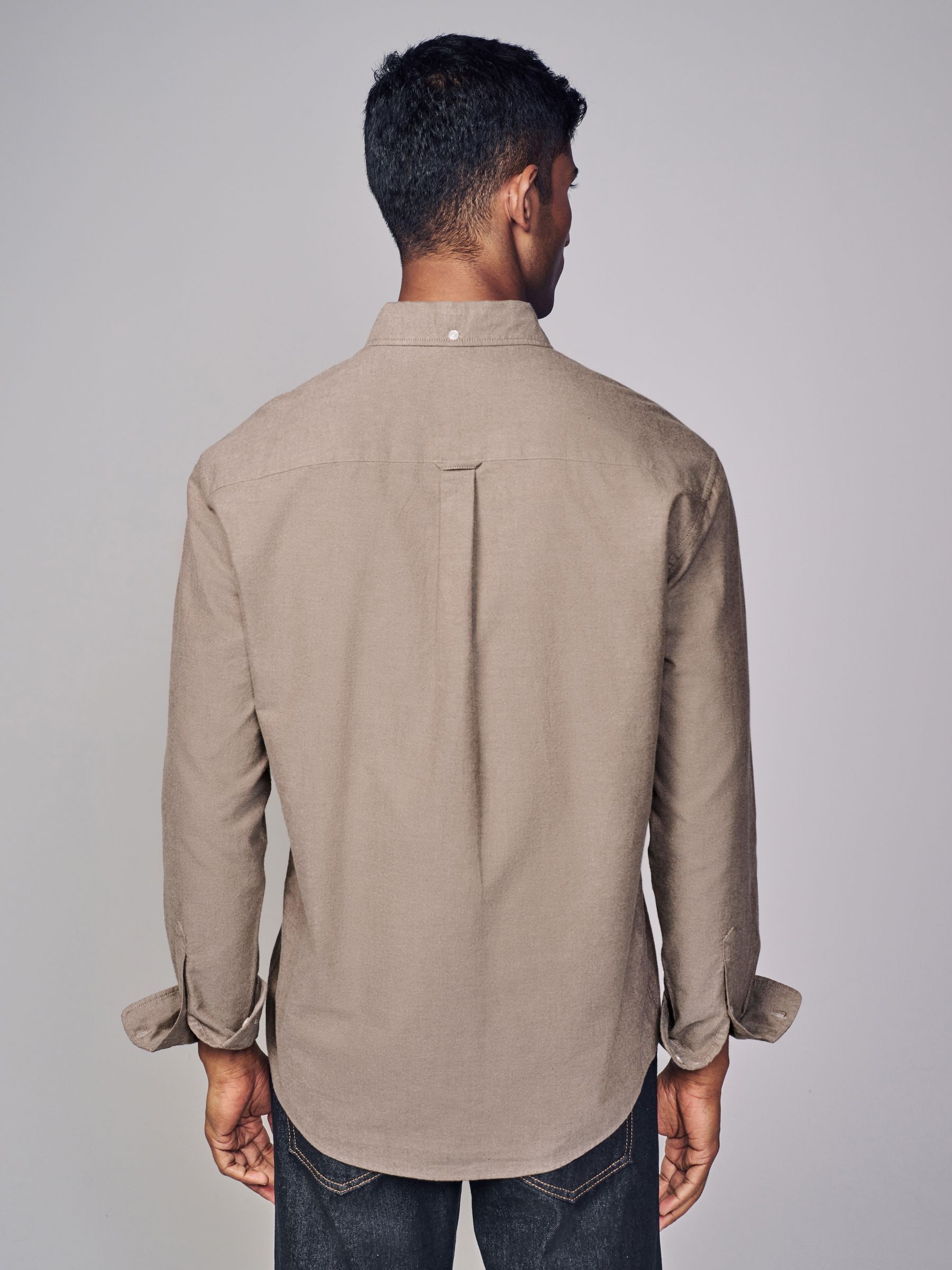Pastel geel naturel - Soft Touch Oxford Long Sleeve Shirt