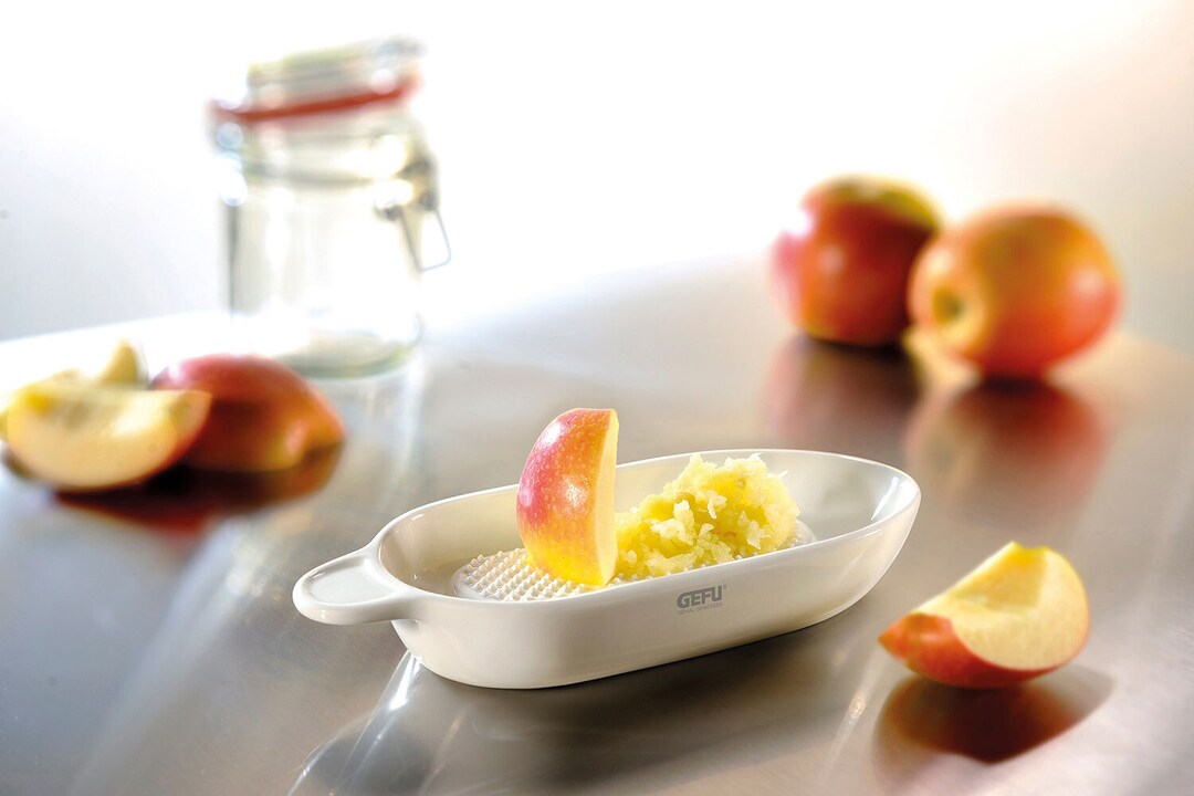 GEFU Obst-u. Gemüsereibe Keramik weiß