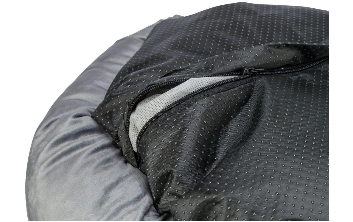 Hunde-Bett Lionel recycelt, ø 60 cm, GrauHundeschlafplatz