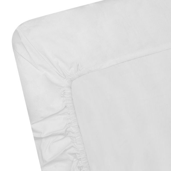 Witlof For Kids Plooien Tuck-Inn Ledikantlaken - 60 x 120 cm - Wit
