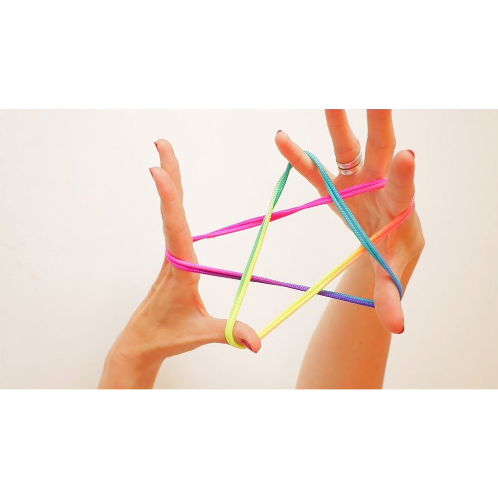 (165cm) Fadenspiel Fingertwist Schnurpuzzle Geschicklichkeitsspiel