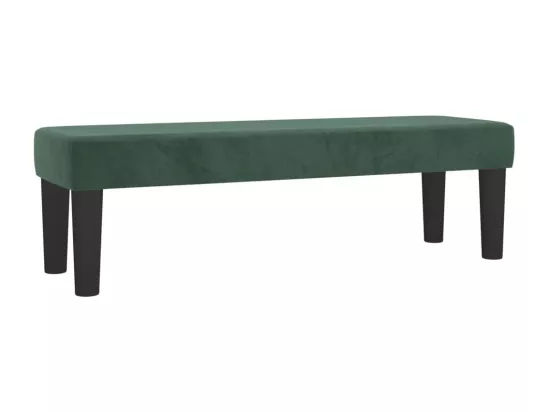 Banc Vert foncé 100x30x30 cm Velours