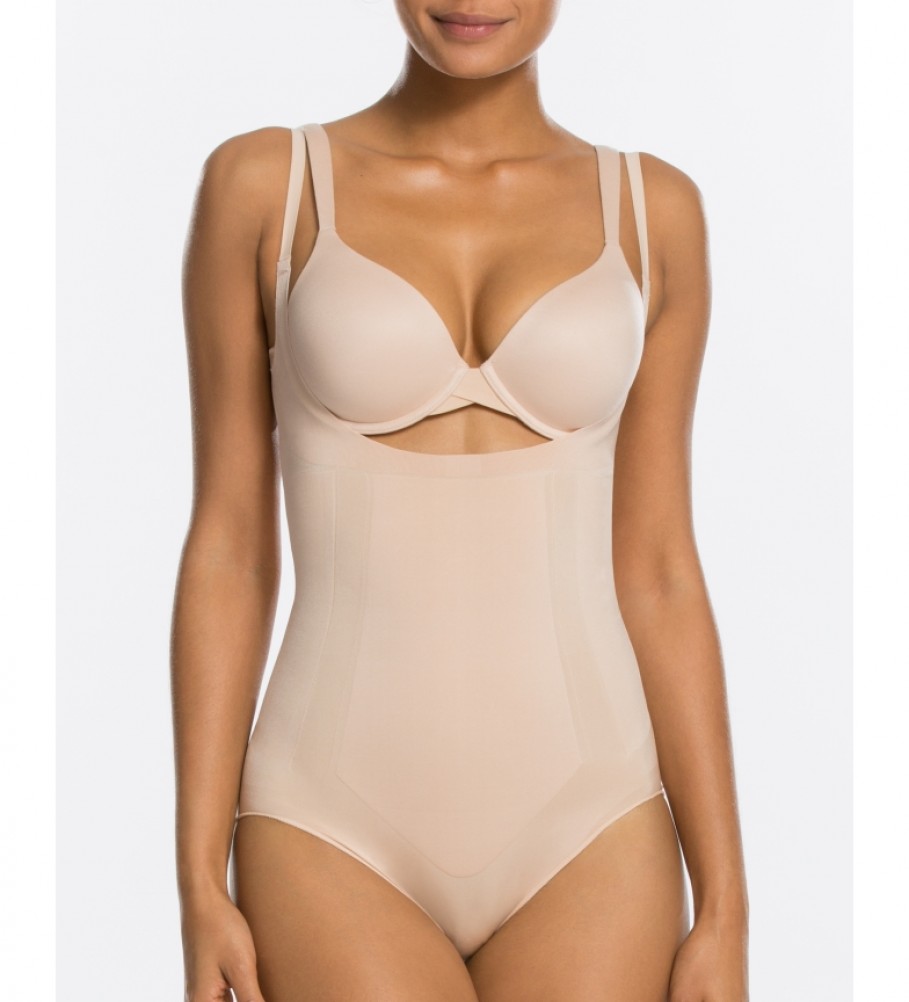 Body modelador SPANX Super Slimming com alças 10129R nude