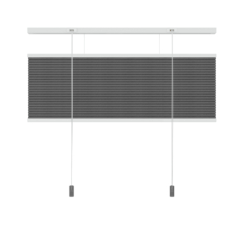 KARWEI dubbel plisségordijn lichtdoorlatend antraciet (kleurnr. 6003) 80x180 cm (bxh)