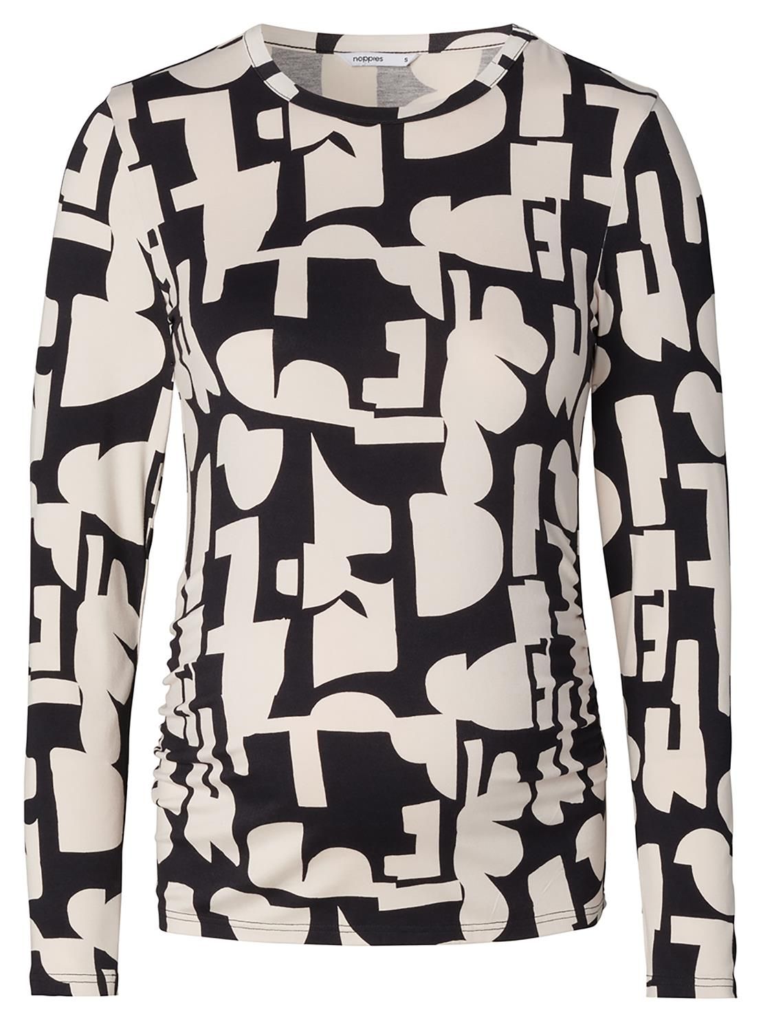 Noppies Maternity Longsleeve Eura - Monochrome All Over Print