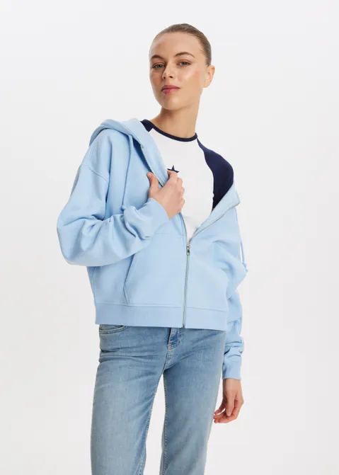 Vest met rits blauw (BLW.L)