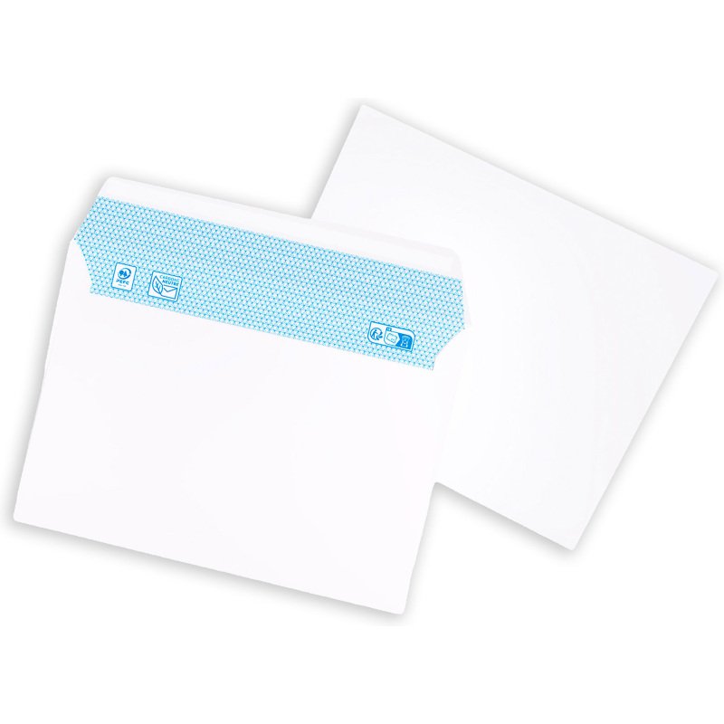 Enveloppe La Couronne 80 g/m² avec bande protectrice blanche - Boîte de 500