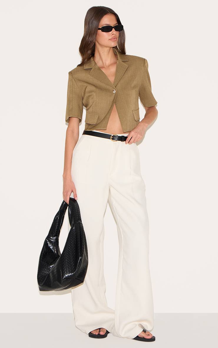 Kaki Blazer Court Ultra Oversize