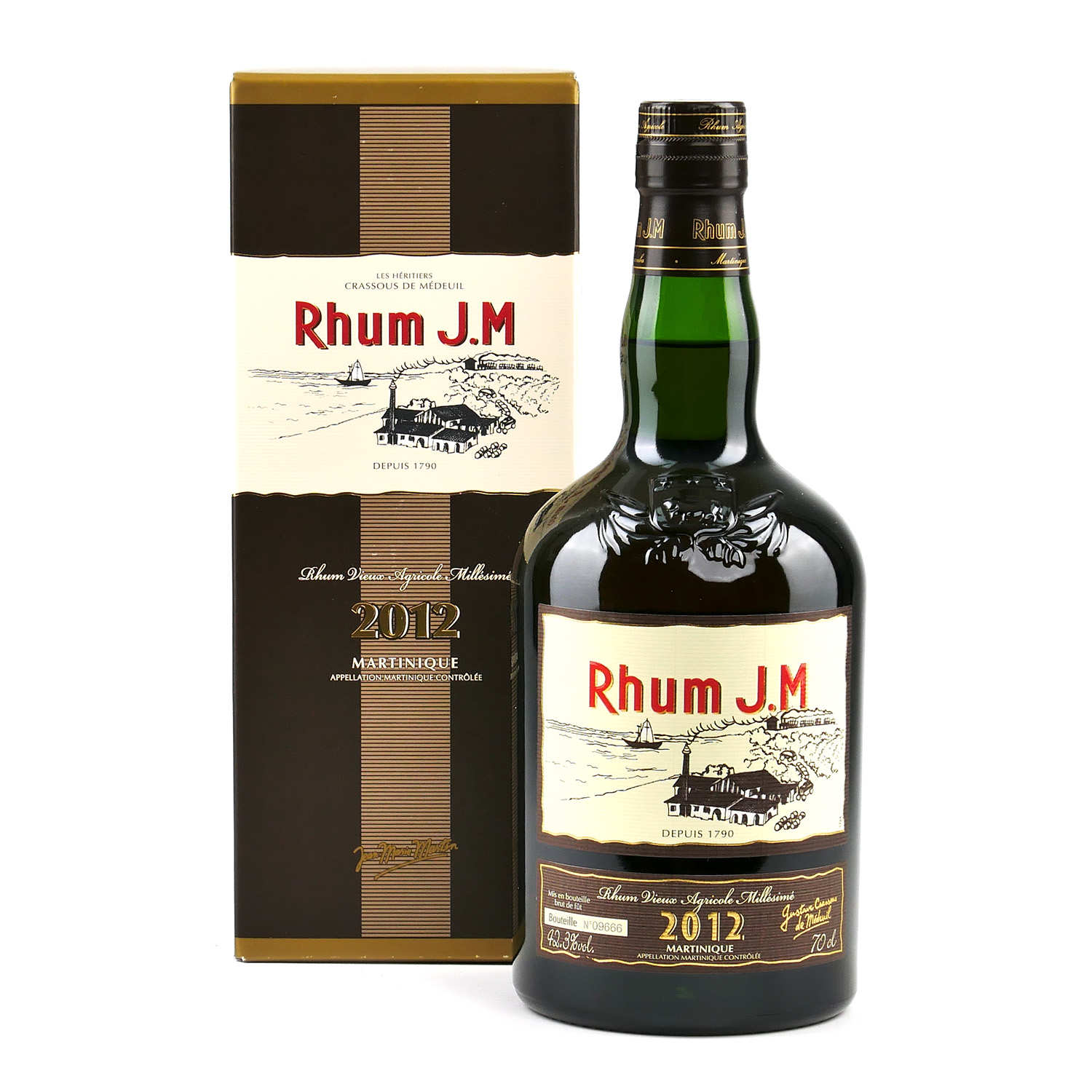 Rhum Brut de Fût Millésimé - Rhum JM AOC Martinique