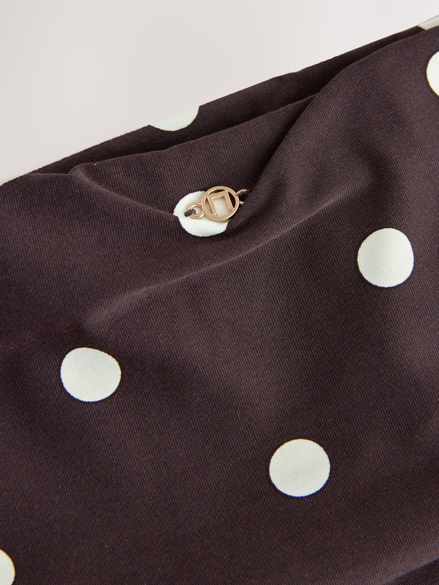 Chocolate Brown/Cream Spot - Bikinibroekjes