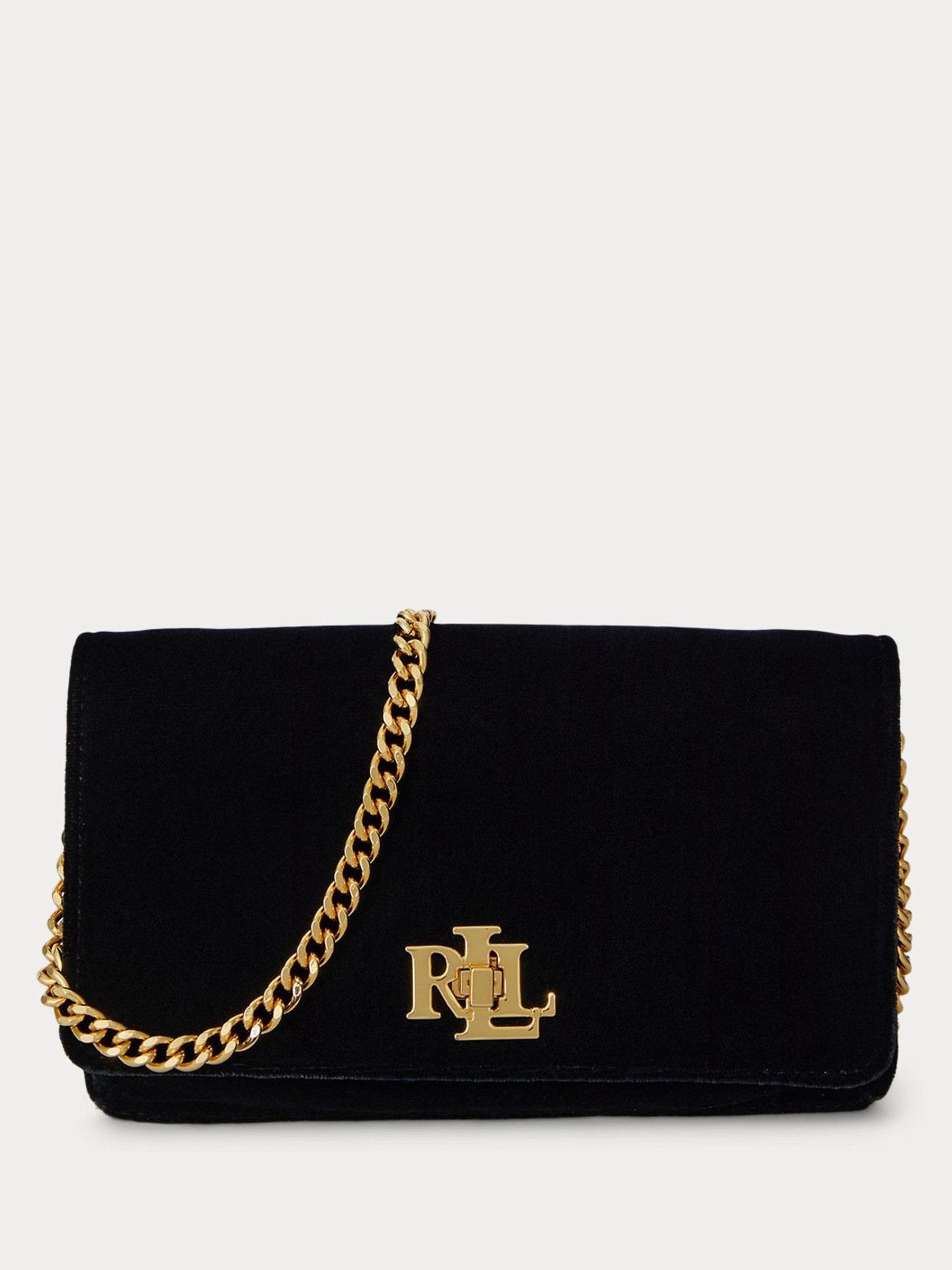 Lauren Ralph Lauren Turn-Lock Tech Case Velvet Cross-Body Bag