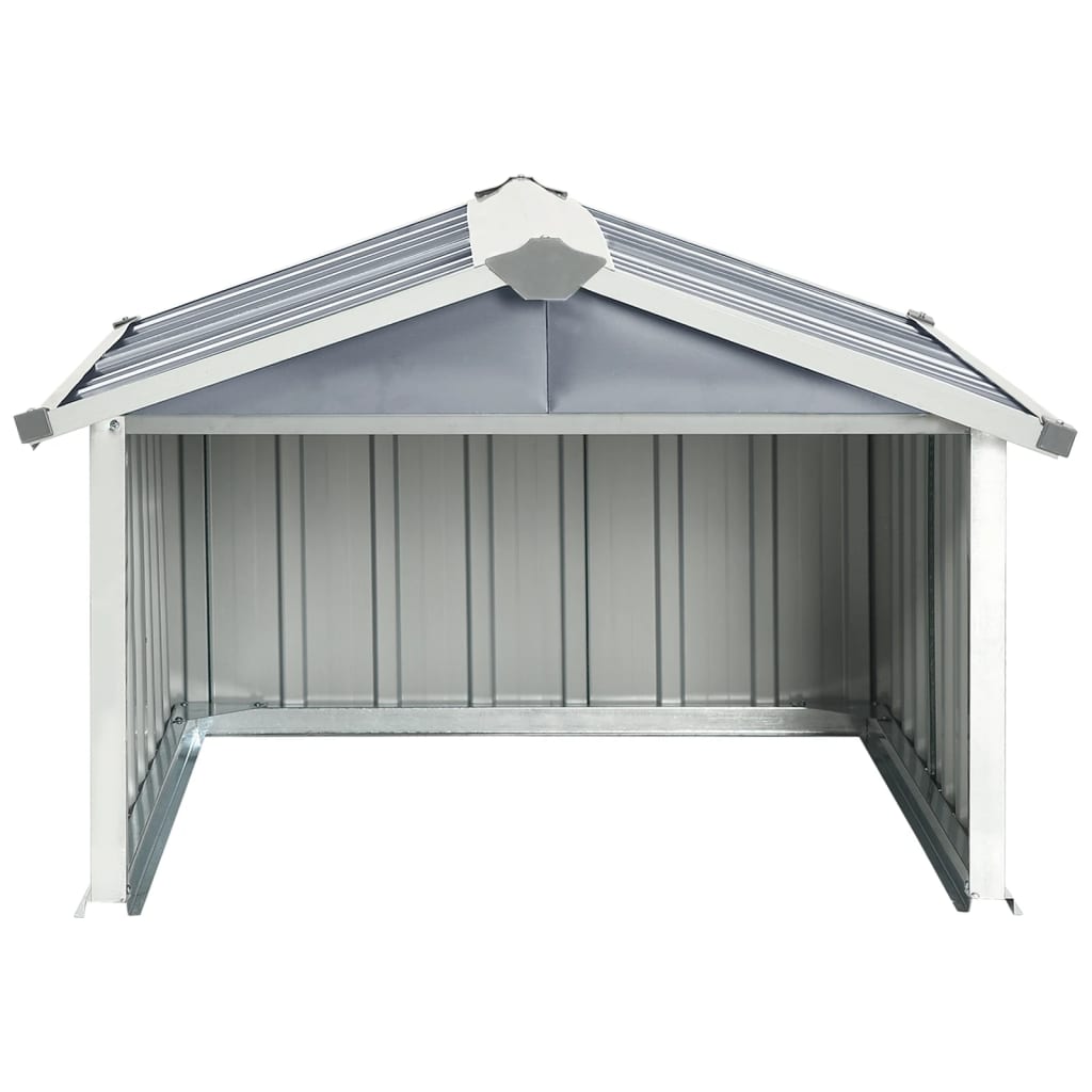 Abri pour robot de jardin 92x97x63 cm acier galvanisé gris
