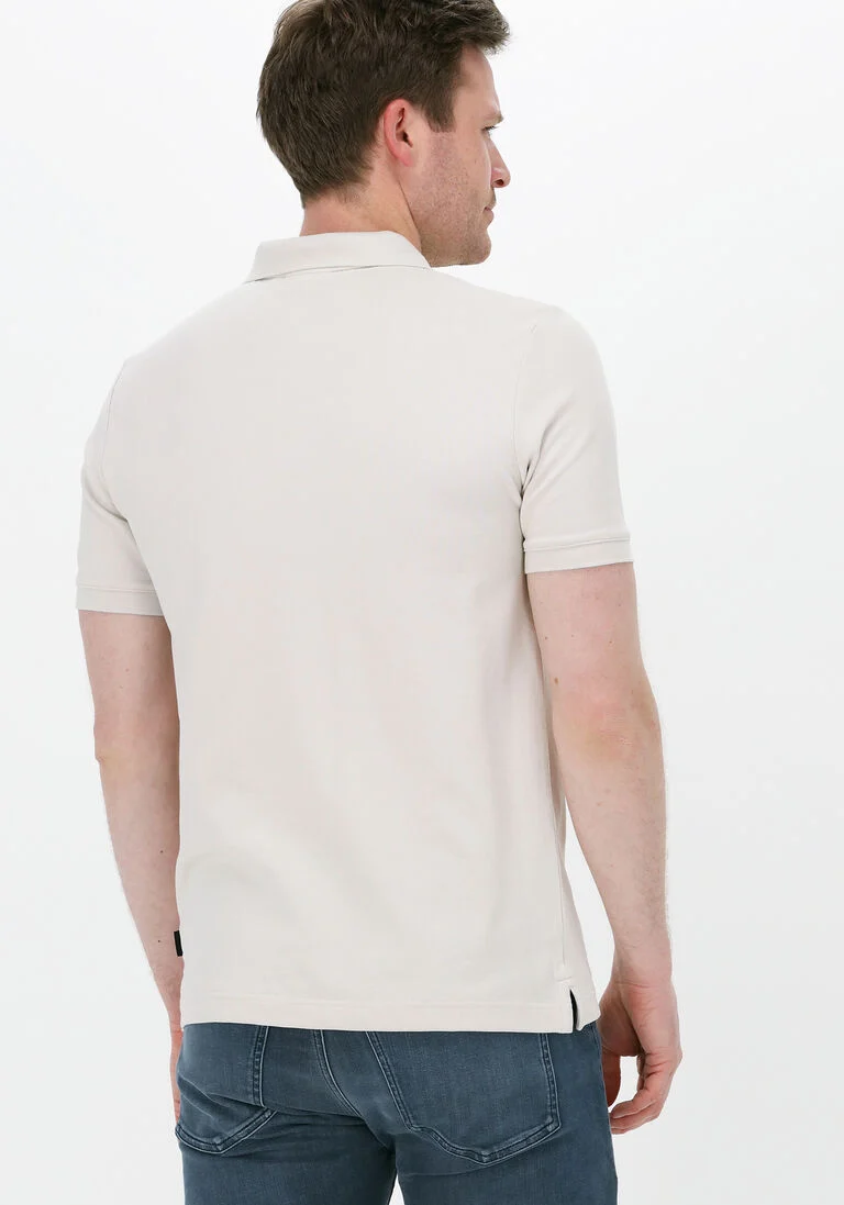 CALVIN KLEIN beige calvin klein polo stretch pique slim polo