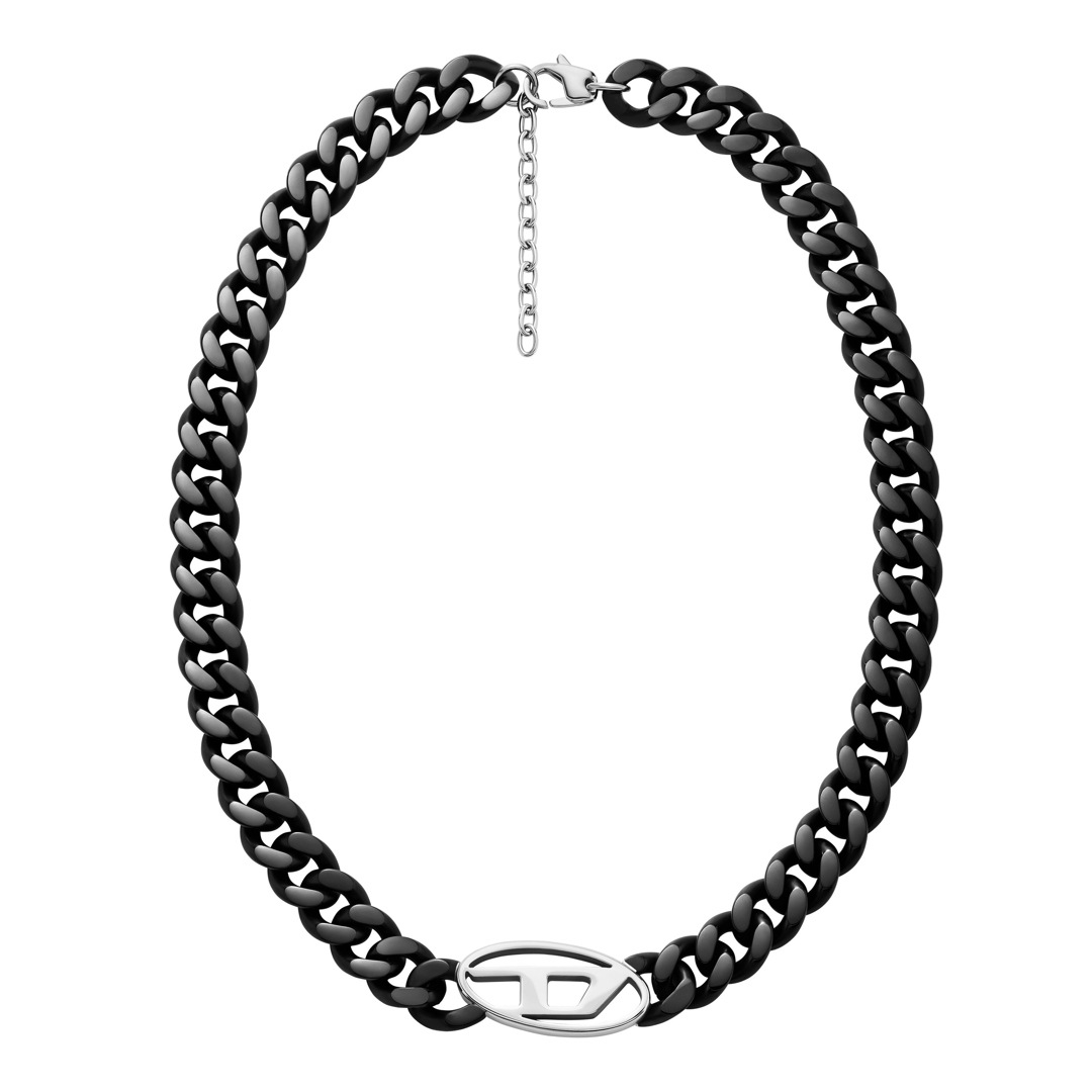 Diesel Kette Oval D Logo Schwarz