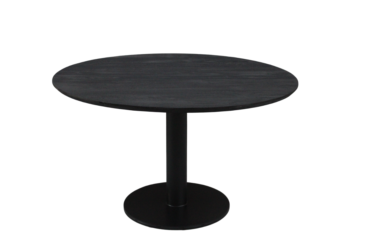 Eettafel Berlijn rond 130cm zwart