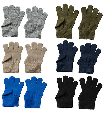 Name It Handschuhe - NmmMagic - 6er-Pack - Dark Denim/Supe Agav