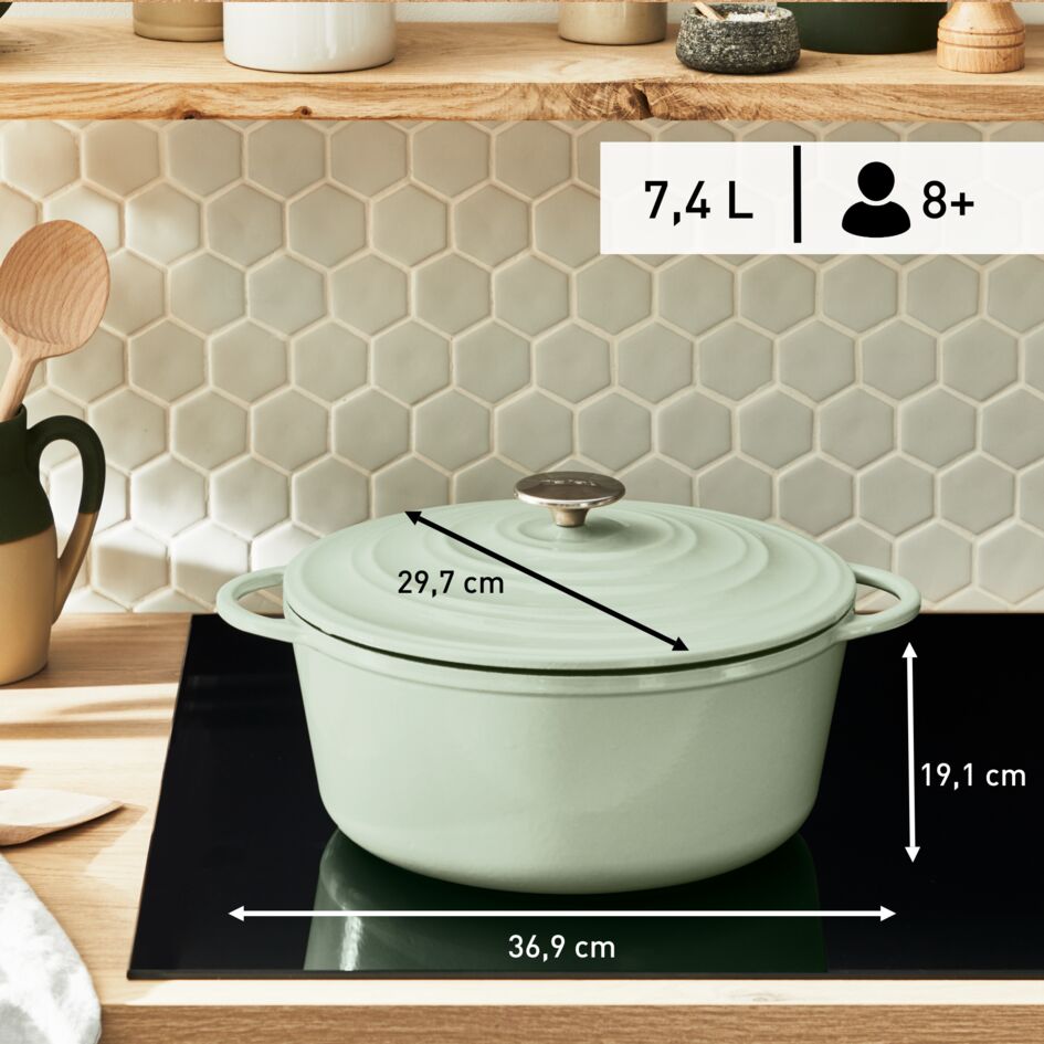 LOV braadpan groen - 7,1 L - inductie