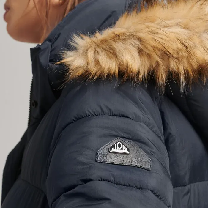 Superdry Vintage Hooded Longline Winterjas Dames