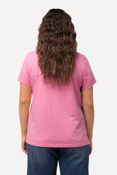 T-Shirt, Stickerei, Regular, Rundhals, Halbarm