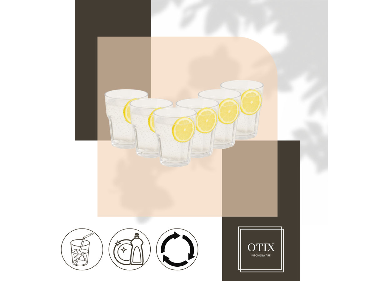 OTIX Oceani kunststof drinkglazen - set van 6