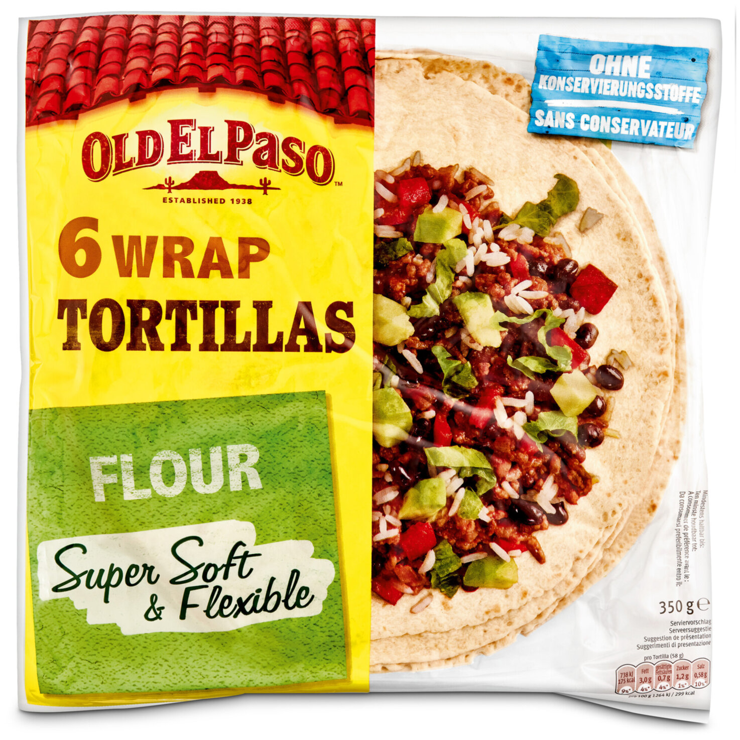 Old El Paso Wrap Tortillas 6 Stück