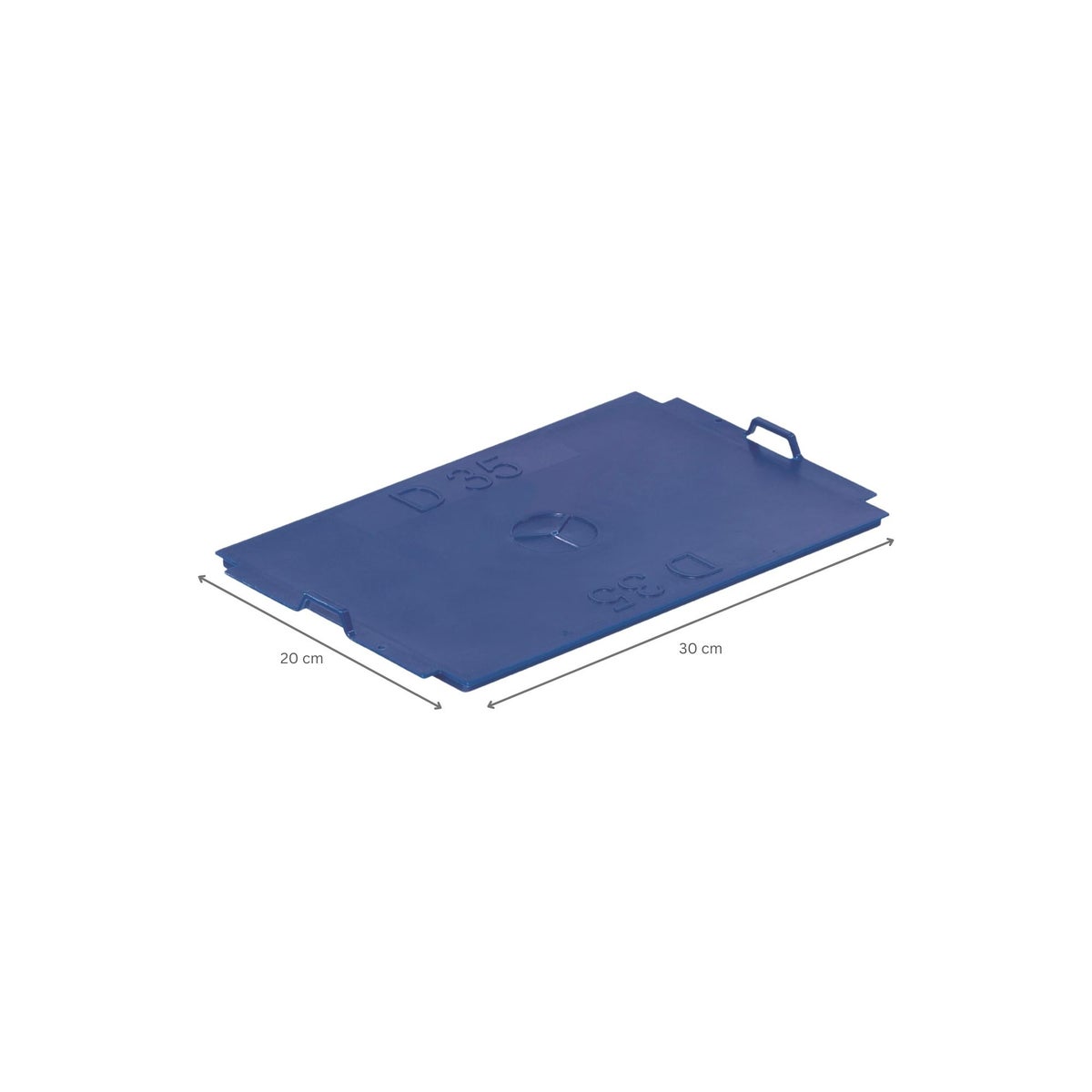 PROREGAL VDA KLT Kleine ladingdrager met composietbodem en deksel HxBxD 14,7 x 20 x 30 cm 5,3 liter KLT Transportbox Transportcontainer Stapelcontainer