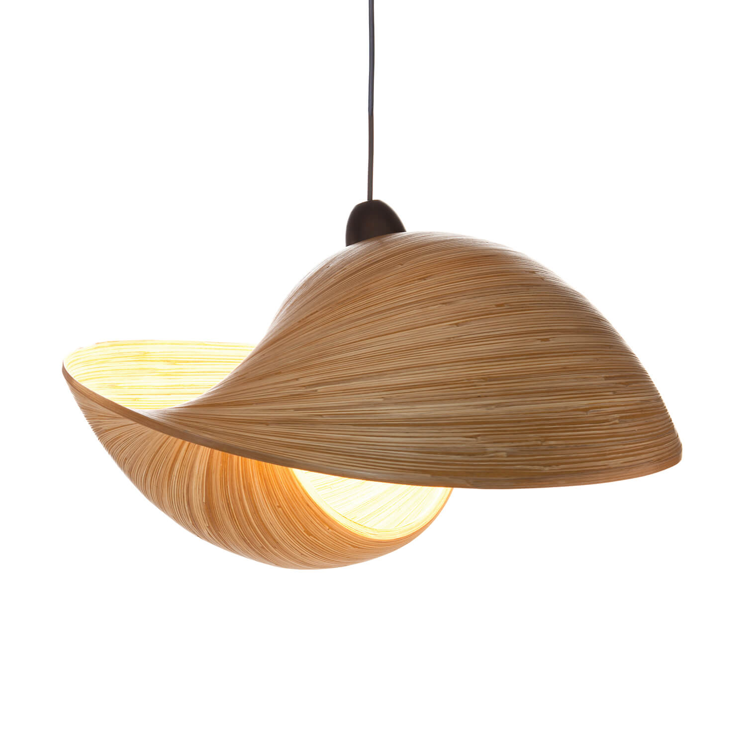 Hanglamp Shell bamboo 70 cm