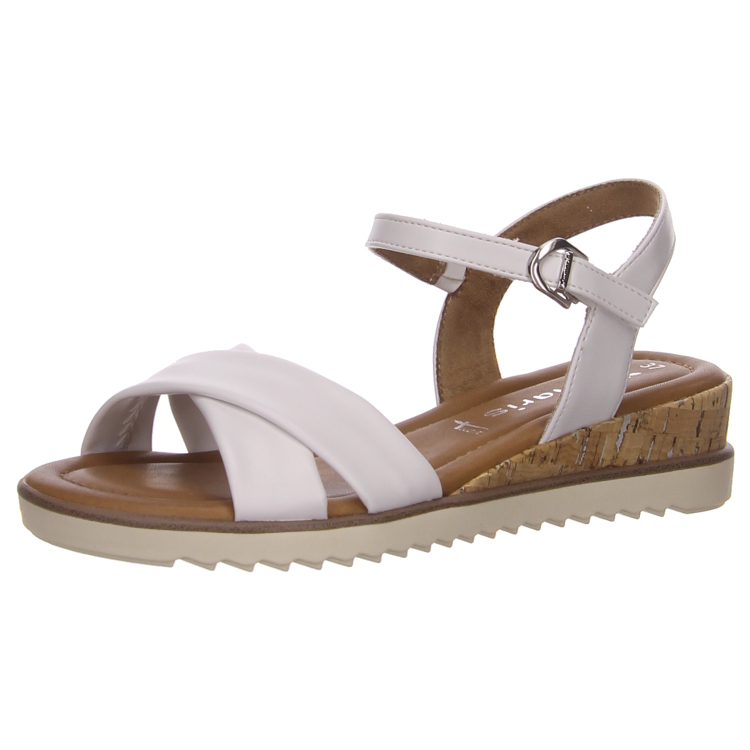 Tamaris Sandaletten white weiss/weiss kombi