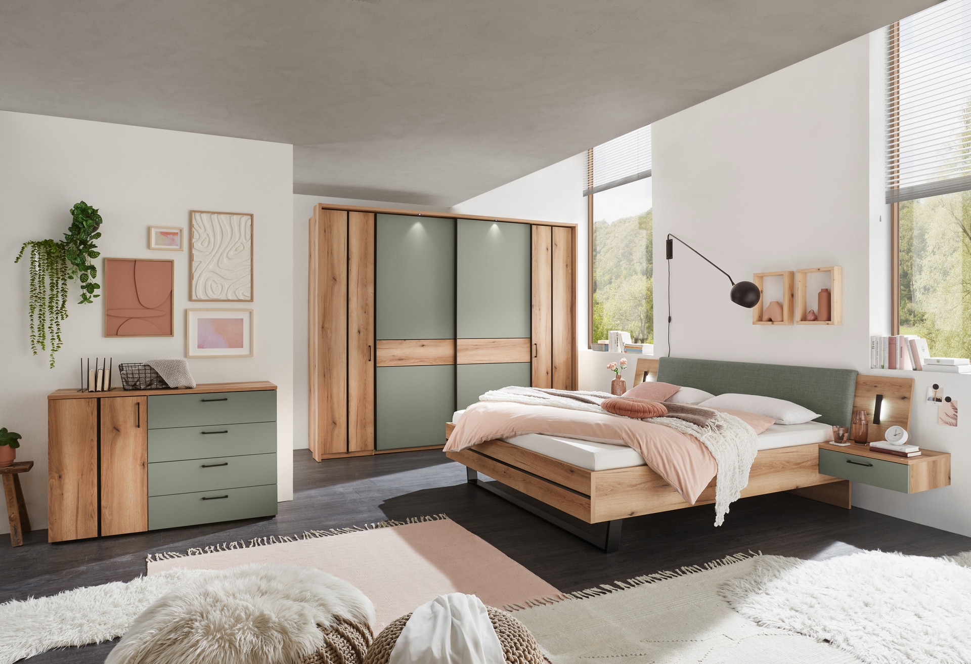 vito Bettanlage ESSENTA 5-teilig braun/ grün