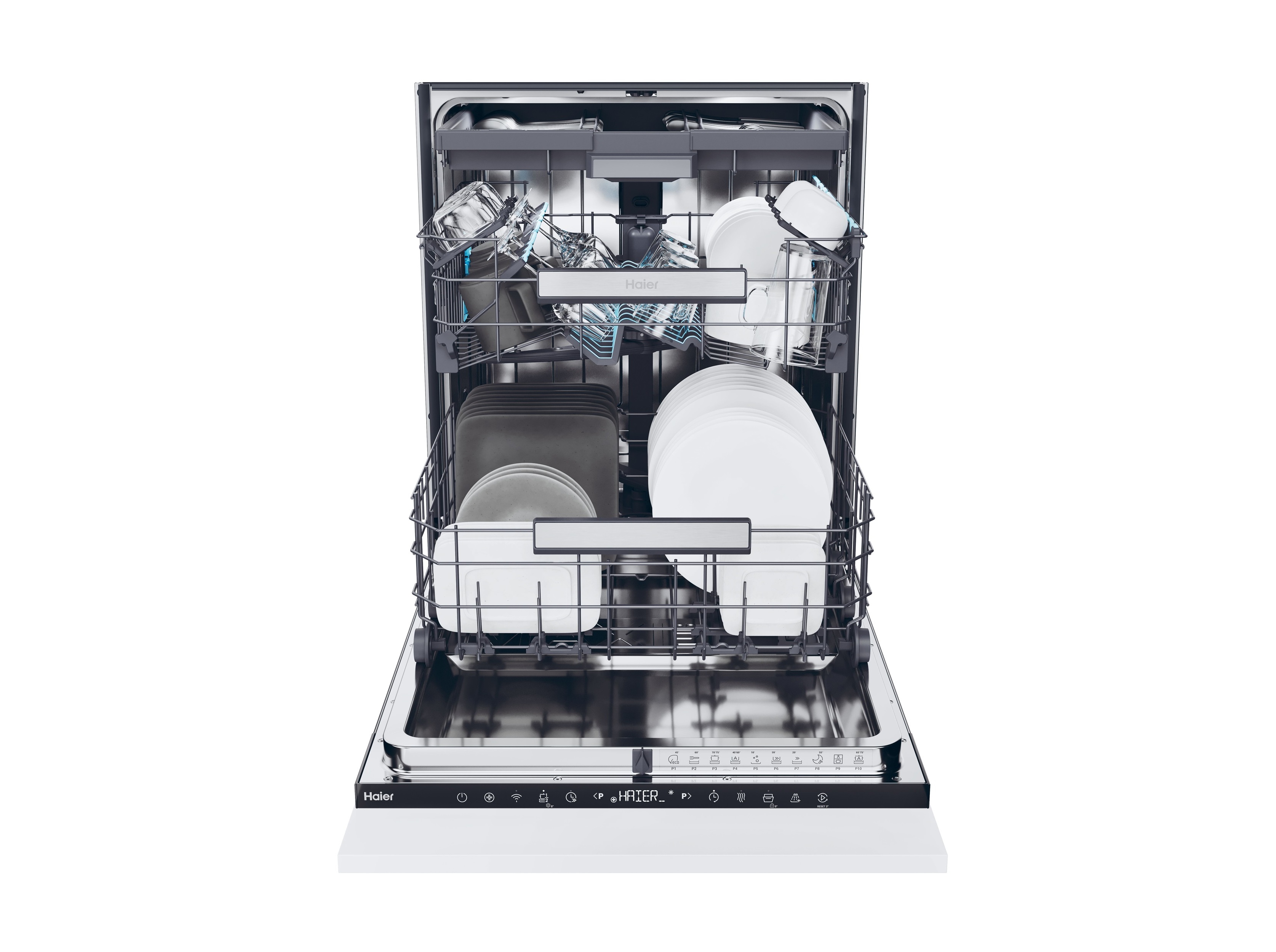 MÁQUINA DE LAVAR LOIÇA ENCASTRE HAIER XS 6B0S3FSB B 16 CONJUNTOS