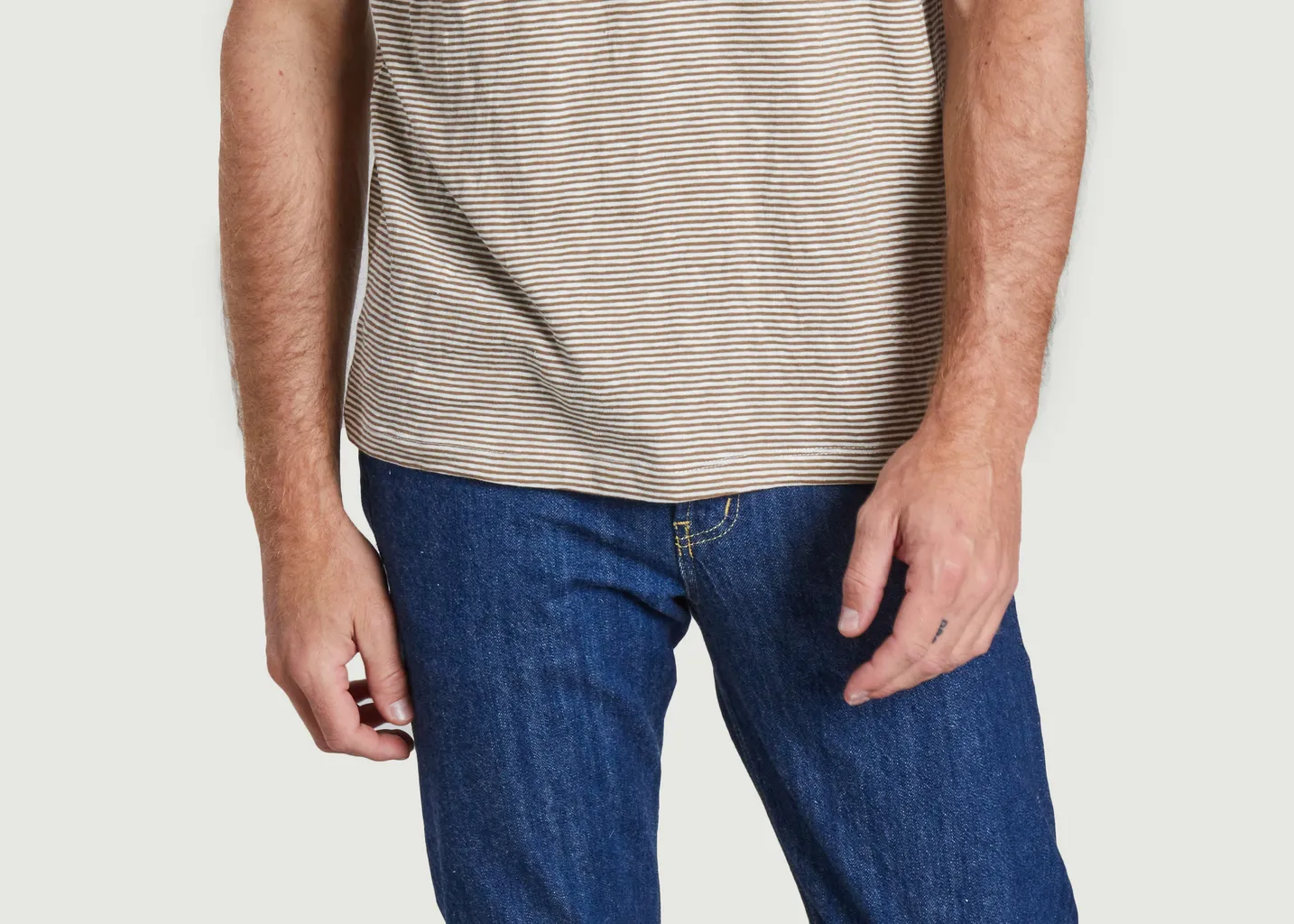T-shirt rayé en coton bio KCA