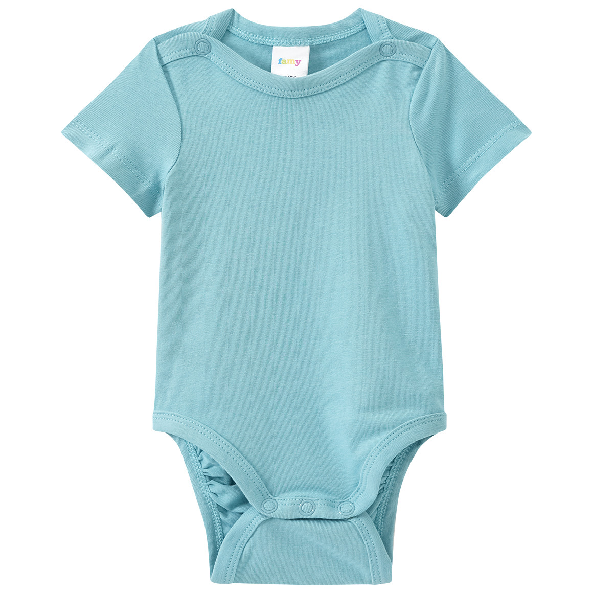 Famy 3 Baby Bodys in verschiedenen Farben salbei / dunkelblau