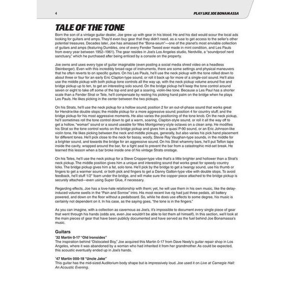Hal Leonard Play Like Joe Bonamassa