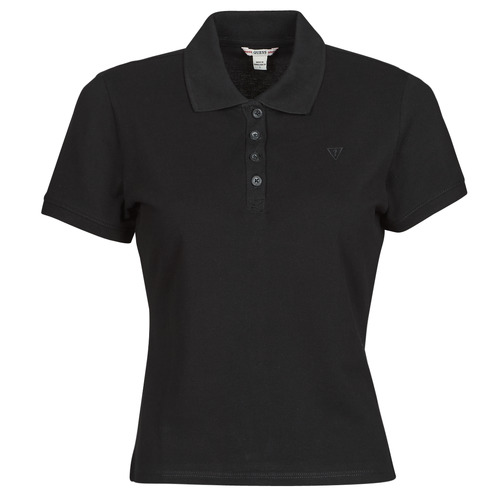 Guess - ES SS GUESS LOGO PIQUE POLO - Noir