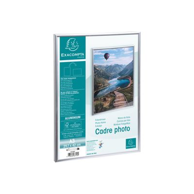 Cadre photo Exacompta - 29,7 x 42 cm (A3) - aluminium