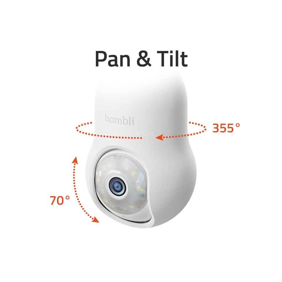 Hombli - Smart Bulb Cam, Hvid