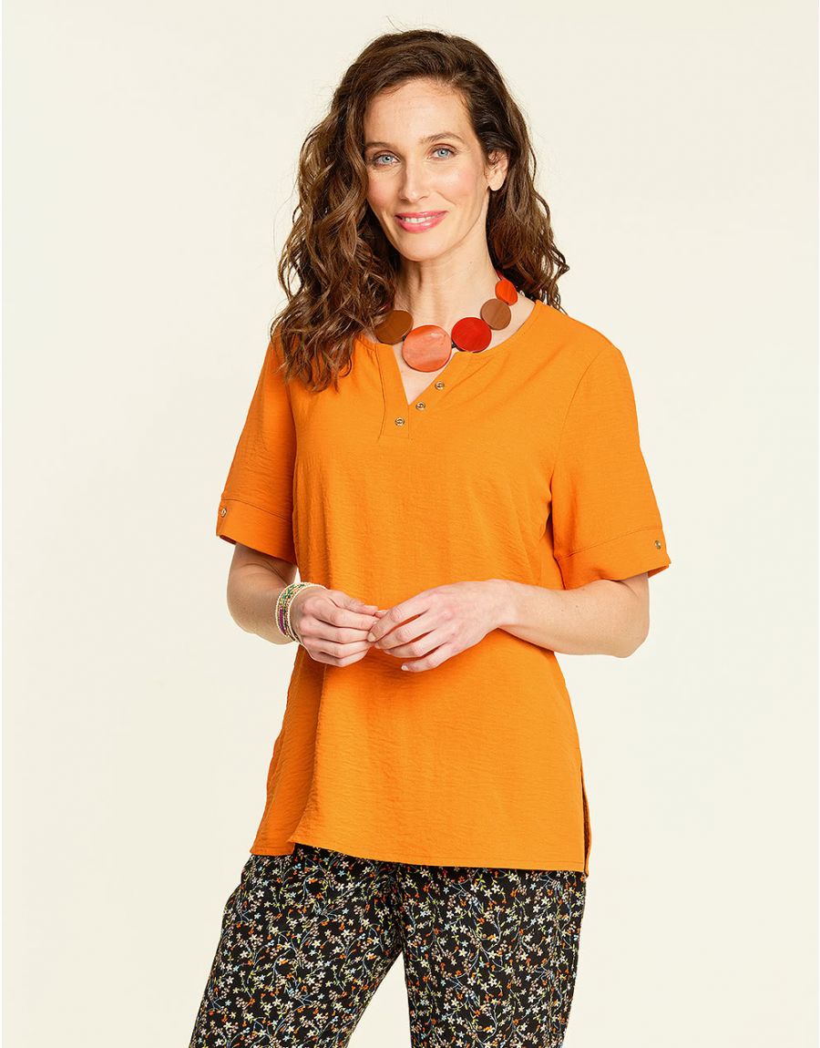 Blouse habillée ocre