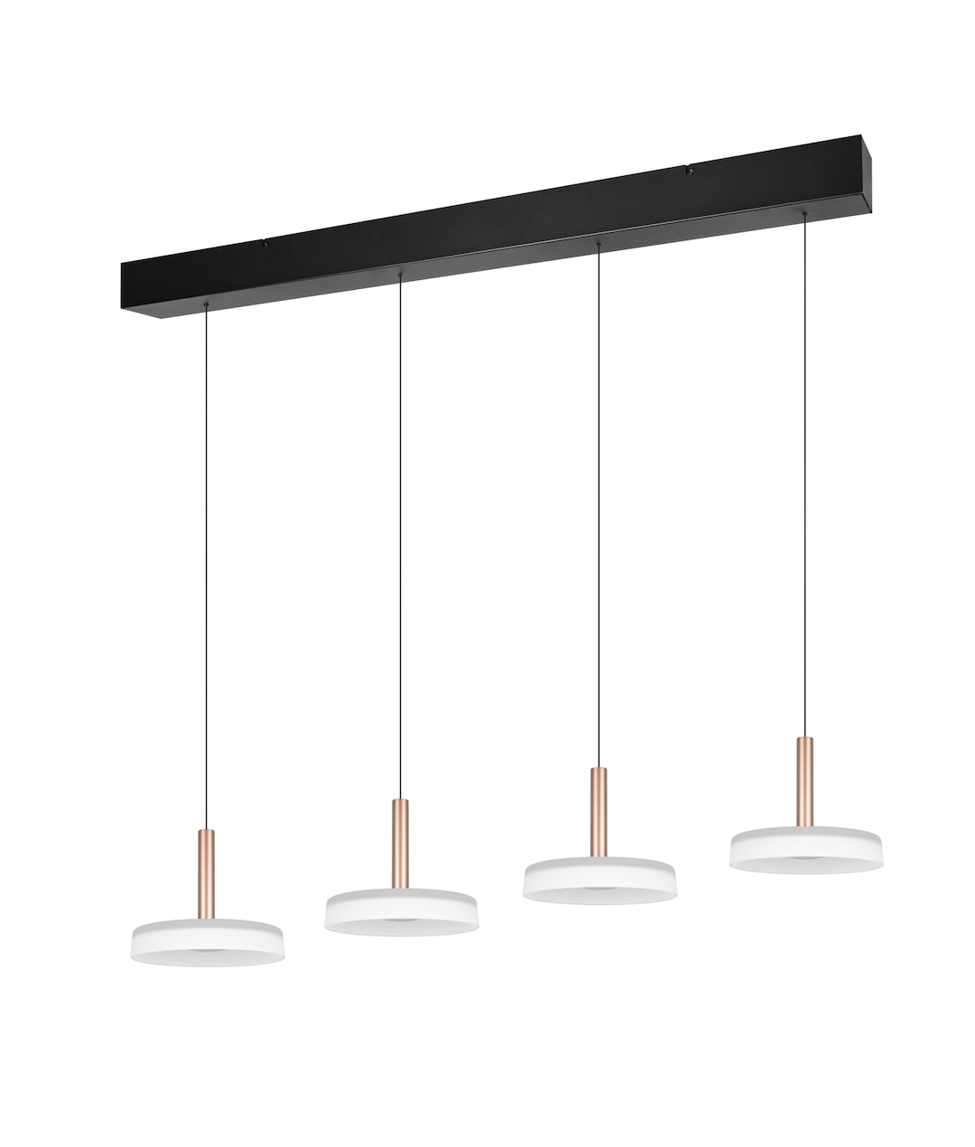 TRIO LED Balkenpendel CELESTE 4-flg coffee /weiß