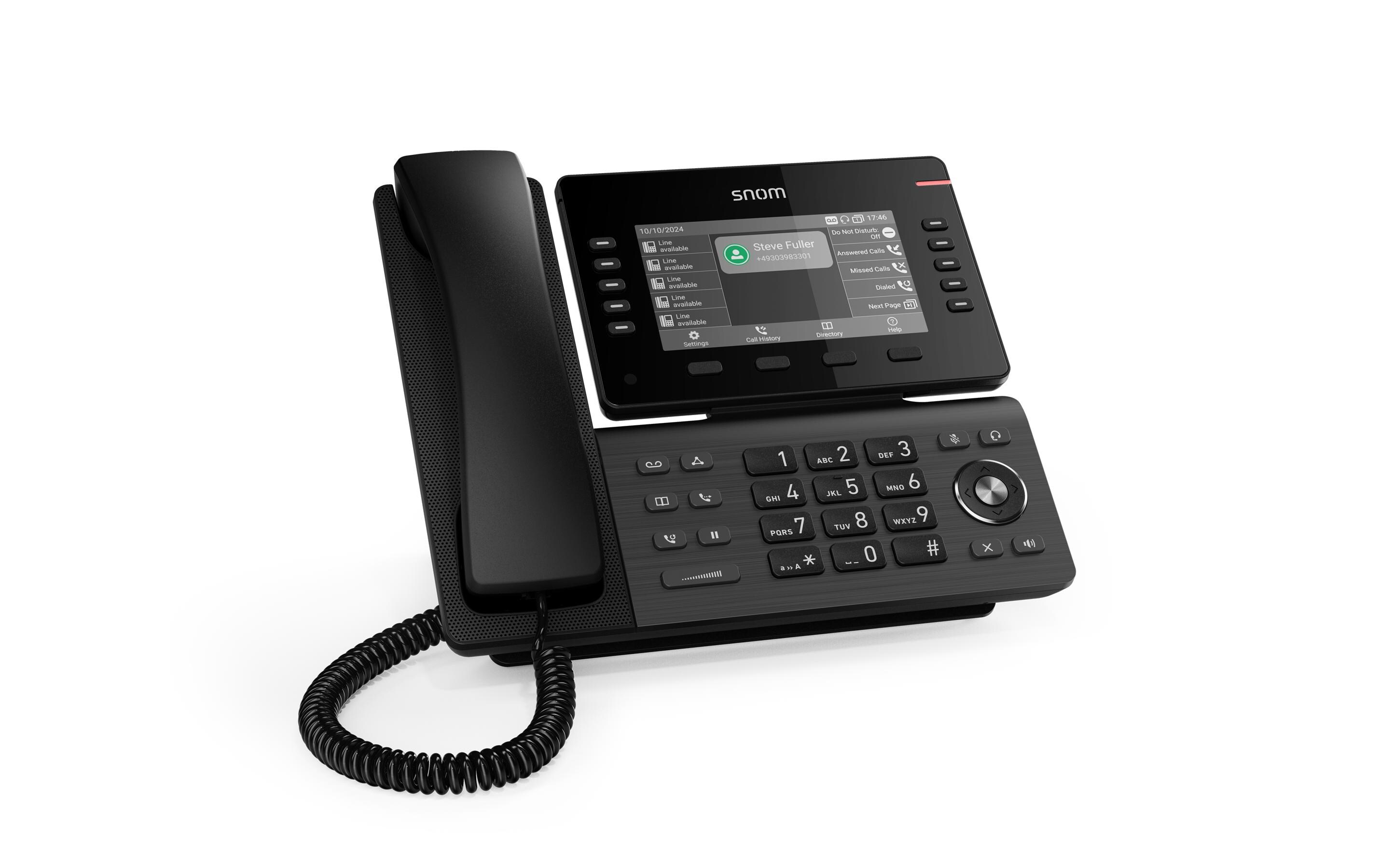 Tischtelefon D815W Schwarz<br>Professionelle Telefonie leicht gemacht