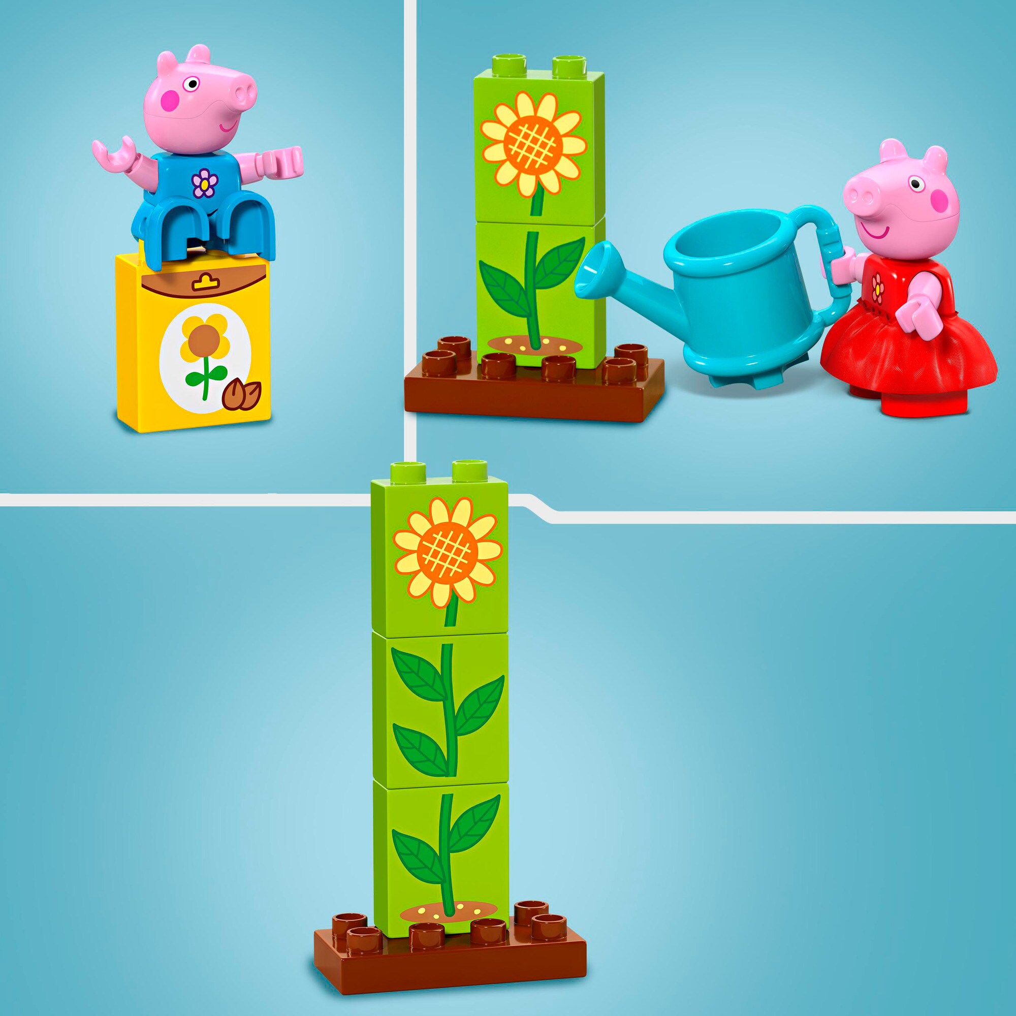 LEGO Konstruktionsspielzeug DUPLO Peppas Garten mit Baumhaus
