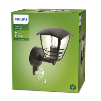 Philips buitenlamp MyGarden Creek zwart met bewegingssensor up
