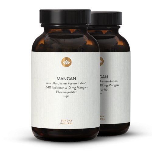 Sunday Natural Products  Mangan Gluconat Tabletten10mg
