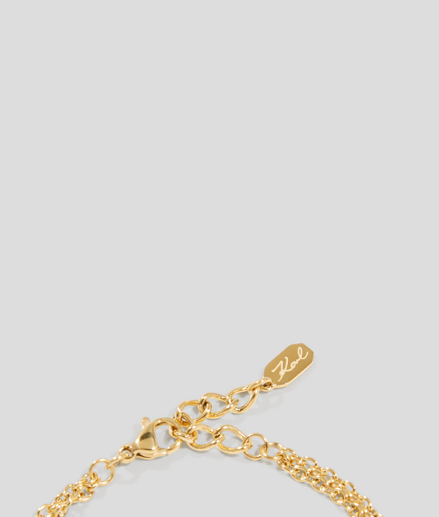 Bracelet à breloque pavé KARL Signature - Or