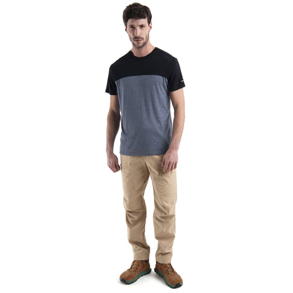 T-shirt randonnée ICEBREAKER M MERINO 125 COOL-LITE SPHERE III SS TEE GRAPHITE HEATHER/BLACK/CB