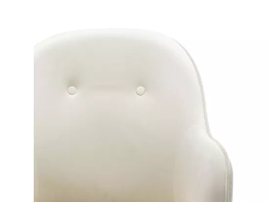 Chaise à bascule Blanc crème Velours