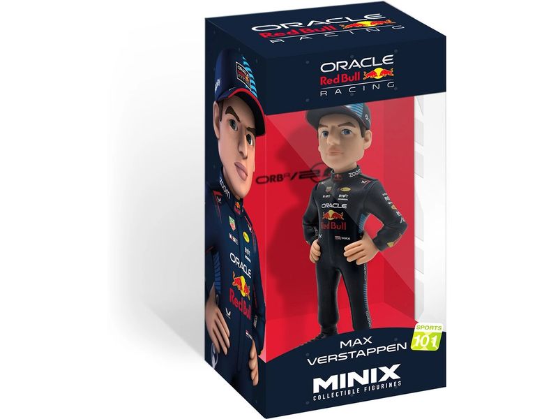 Minix Figur Red Bull Racing: Max Verstappen 12 cm Sammelfigur mit Sichtbox
