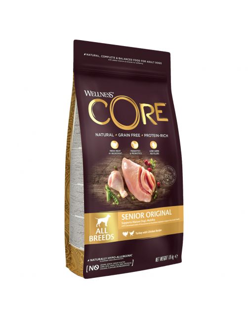 Wellness Core Grain Free Dog Senior Original Kalkoen&Kip - Hondenvoer