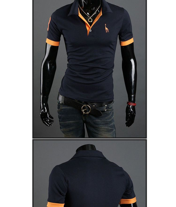 Fireon - Giraf geborduurd poloshirt
