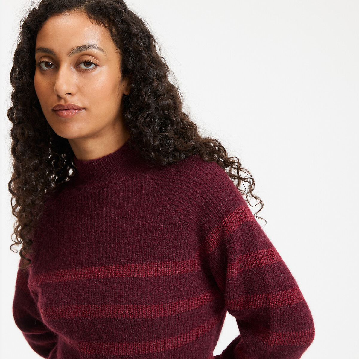 COLEÇÕES LA REDOUTE<br>Gestreepte trui em alpaca mista Signature ARISTIDE